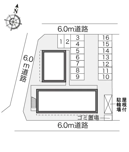 ★手数料０円★比企郡滑川町月の輪６丁目　月極駐車場（LP）